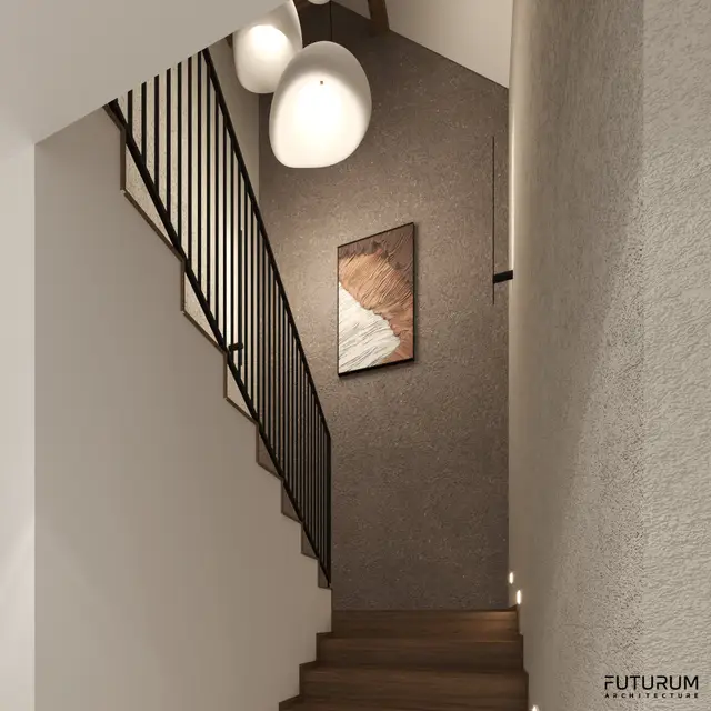 Dom jednorodzinny, Kielce — Styl japandi — ilustracja 11