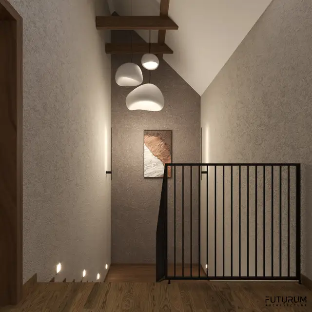 Dom jednorodzinny, Kielce — Styl japandi — ilustracja 12
