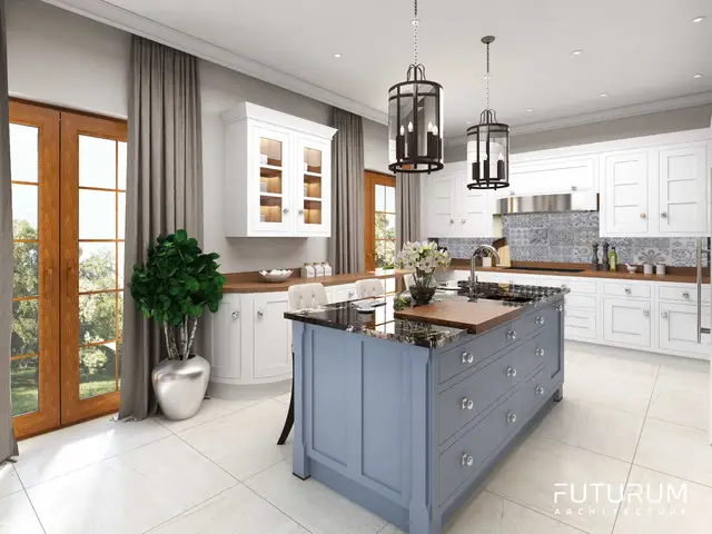 Dom pod Warszawą — Styl rustykalny — ilustracja 33